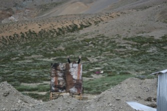 Thats me at Sarchu, using an open toilet...yes using :)